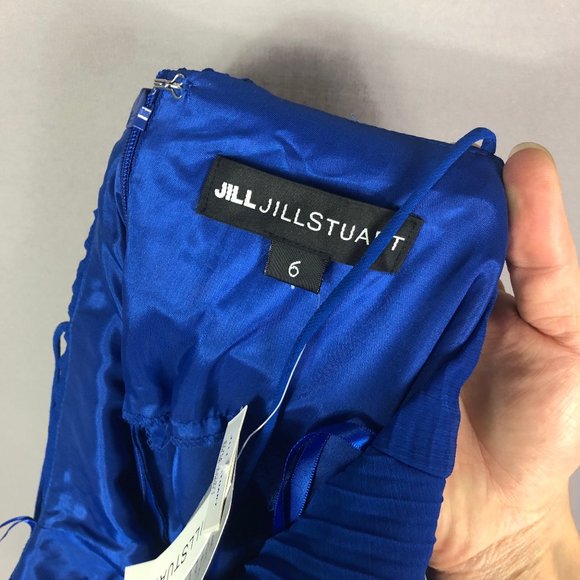 Jill Jill Stuart Pleated Empire Waist Gown Size 6 - Picture 10 of 12